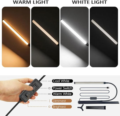 Floor Lamp,360°Gooseneck Adjustable Height from 23.6"to 68.9",Dual Mode Dimmable LED Eye-Friendly Reading Lamp with Tripod Base,for Desk,Bedroom,Living Room,Office,Eyelash Extension Tattoo Studio