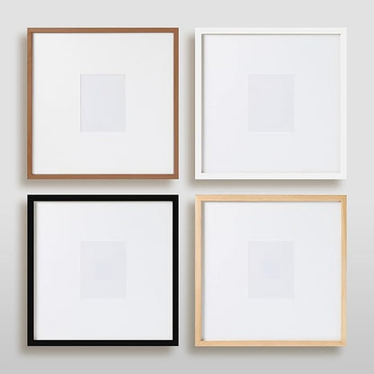 artisane home goods - Gallery Frame 1.0, Picture Frame, 18x18 Walnut, Gallery Wall Frame Set, Large Picture Frame, Oversized Mat (4x4, 4x6, and 5x7)
