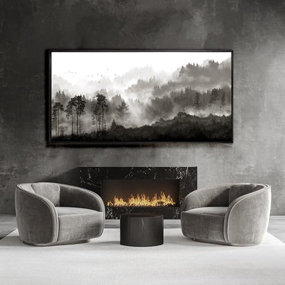 Wall Art Trees for Living Room Large Canvas Wall Art for Bedroom Framed Black And White Wall Paintings Bedroom Wall Decor Pictures 24”x48”
