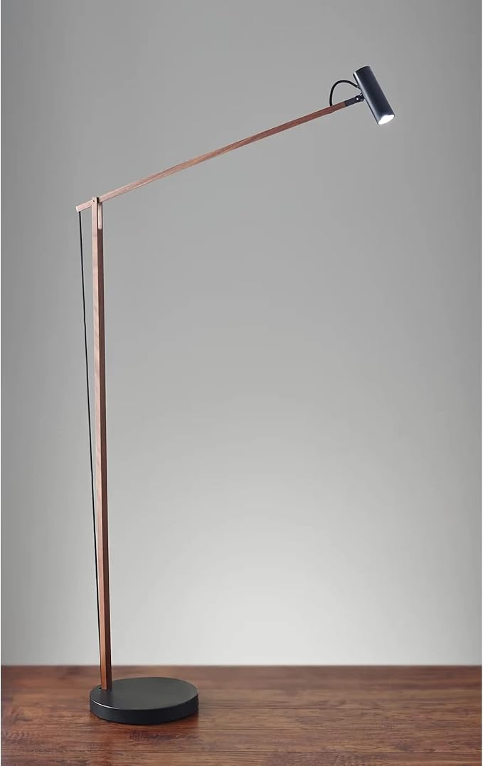 ADS360 AD9101-15 Crane LED Floor Lamp,Walnut/Black