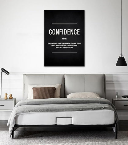 Yatsen Bridge Motivational Canvas Wall Art - Inspirational Confidence Quote Print for Home & Office Decor, Framed & Ready to Hang (24" x 36")