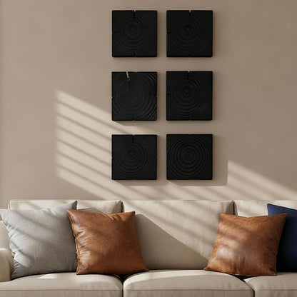 NAHARO Rustic Wood Wall Art–Farmhouse Style Wooden Wall Hanging Decor for Living Room, Bedroom, or Office – Handmade Eco-Friendly Pine Wood Ornaments