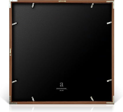 artisane home goods - Gallery Frame 1.0, Picture Frame, 18x18 Walnut, Gallery Wall Frame Set, Large Picture Frame, Oversized Mat (4x4, 4x6, and 5x7)