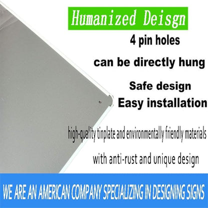 Retro Metal tin Sign Heaven Sign Funny Home Cave Garage bar Wall Decoration Vintage Metal Sign 4 x 12 inch
