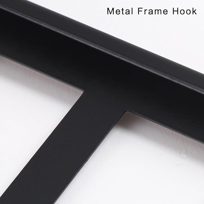 AMAATE Black Metal Wall Art, 4 Pieces Minimalist Geometric Mountain Line Art Sculpture, Hollowed Out Abstract Modern Metal Hanging Decor for Living Room Bedroom Office 11" X 14.6" in