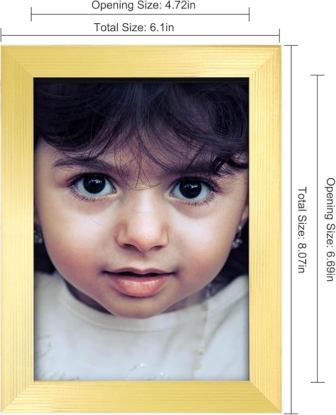 5x7 Picture Frames Gold Set of 12 for Wall Gallery Collage Photo Frames or Tabletop Display