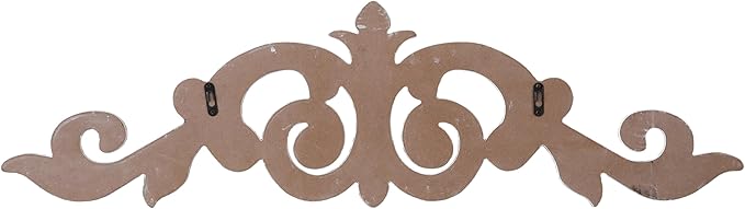 SOFE Rustic Wood Scroll Wall Decor, 35 × 10 Inches Over The Door Decor, Shabby Chic White Above Couch Wall Decorations, Large Hanging Artwork for Bedroom, Hallway Entryway