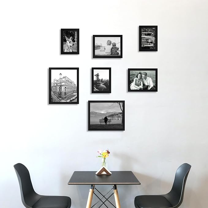 8x10 Picture Frames Black Set of 12 for Wall Gallery Collage Photo Frames or Tabletop Display