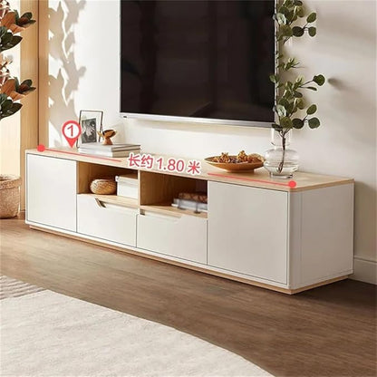 Desktop TV Station Monitor Console Shelf Desk TV Stand Cabinet Mobile TV Furniture