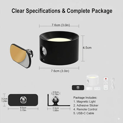 Wall Mounted Light for Cozy Home Décor with Warm Ambient Glow, Modern Accent Lighting for Bedroom Ambiance, Soft Decorative Light for Holiday Gift & Living Space Styling (White)