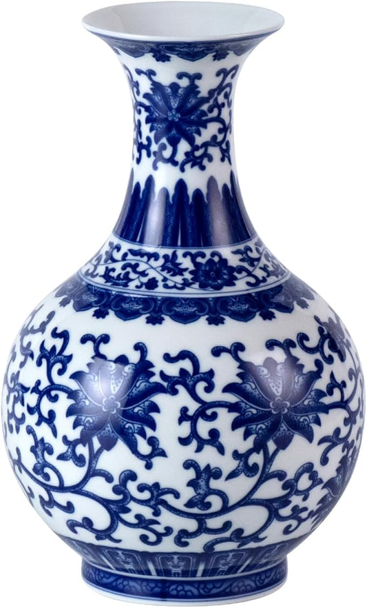 KAMMAK Colored Ceramic Vase, Beautiful Hand-Painted Decorative Vase, Modern Art Porcelain Vase for Flower Mantle Dining Table Centerpiece, Entryway Living Room Wedding Decoration, WX003