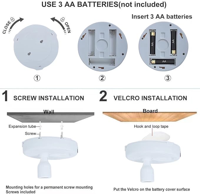 HAMVIDNE Wireless LED Spotlight, Battery Operated Picture Lights, Indoor Uplight, Puck Lights with Remote, Spot Light for Wall Art Display Dartboard Painting Accent Artwork Closet-2Pack