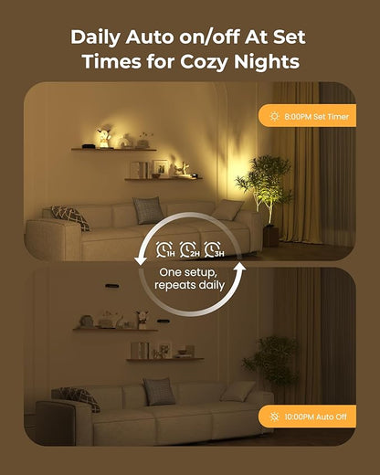 Spotlights Indoor with Daily Auto Timer, 5500mAh Rechargeable Plant Lights, Wireless Uplighting with Remote, 3CCT & Dimmable, Display Lights for Painting, Artwork, Plants, Accent Lighting