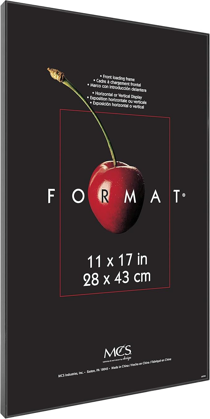 MCS Format Picture Frames, Gallery Wall Frames, Black, 11 x 17, 6-Pack