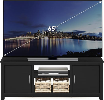 Furinno Classic Stand with Storage for TV up to 65 Inch, Americano, Large