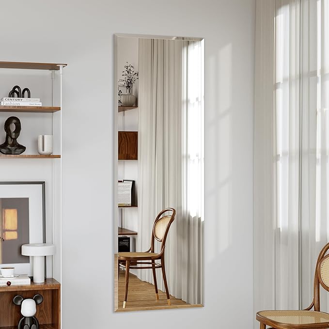 wall Mirror Full Length,56X16FullL ength Mirrorwallmounted,Bedroom/wall/Bathroom/Makeup Area/Cloakroom (56 * 16 Inch)