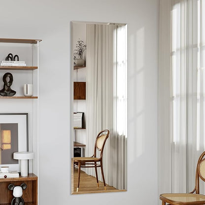 wall Mirror Full Length,56X16FullL ength Mirrorwallmounted,Bedroom/wall/Bathroom/Makeup Area/Cloakroom (56 * 16 Inch)