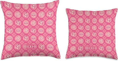 Wicked Glinda Icons All Over Print Throw Pillow