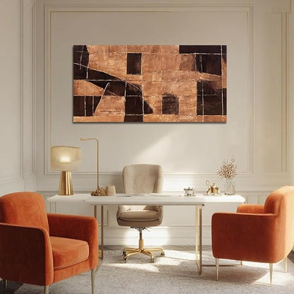 Modern Wall Art Gold Wall Artwork Line Artwork Decor for Dining Room Bedroom Office 24×48 Inch Posters for Room Aesthetic