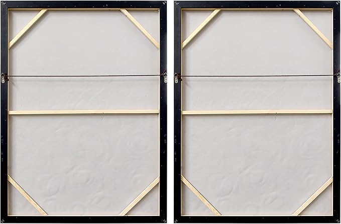 Empire Art Direct Abstract Wall Art Textured Hand Painted Canvas by Martin Edwards, Diptych, 48" x 36" each, Circular Logic