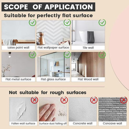 iCAGY Acrylic Self Adhesive Mirror Sheet for Wall, Plastic Non Glass Sticky Kid Safety Mirror Tiles for Wall Rectangle 16x47 inch 2 Pcs