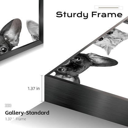 Long Narrow Vertical Wall Art for Hallway Staircase Entryway, Blue Gold Abstract Modern Luxury Framed Crystal Porcelain Wall Decor, Waterproof Easy Clean Artwork for Home Office Hotel Bar 20x63 Inch