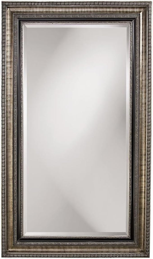 Howard Elliott Collection Texan Leaner Full Length Mirror, Oversized Wood Frame Floor or Wall Mirror, Traditional Standing or Leaning Vanity for Living Room, Bedroom & Home Decor Display, 87 x 51 Inch