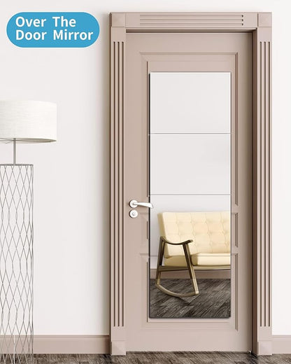 Kids Safety Shatterproof Mirror For Wall, Mirror Tiles, Made of Unbreakable Acrylic, Thick 0.12",4 Pack 12"x16", Bedroom Door Closet Mirrors, Plexiglass, Living Room Mirrors, Glassless Mirro for Kids