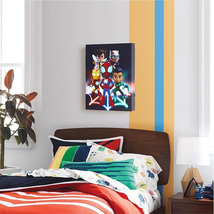 Marvel Spidey and Friends LED Wall Art,Light-Up Children’s Hanging Décor for Kids’ Bedroom or Playroom, 11.5" x 15.75"