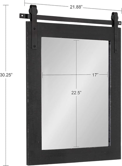 Kate and Laurel Cates Farmhouse Wall Mirror