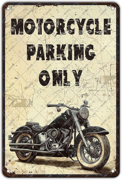 Motorcycles Metal Tin Sign The Day I Stop Riding Will Be Tin Poster Motorcycles Wall Decor Home Garage Accessories Office Man Cave Bedroom Decor 12x8 Inch
