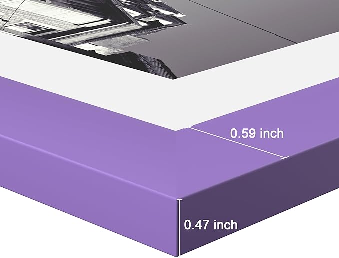 eletecpro 4x6 Picture Frames Set of 10, Picture Frame Collage Wall Decor Display 3.5x5 Photo with Mat or 4x6 without Mat, Home Decor Gallery Frame for Table Top or Wall Mounting, Purple