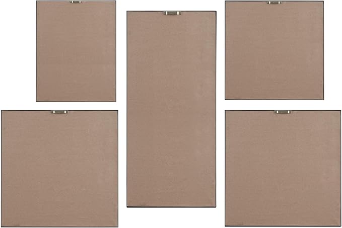 Madison Park Wall Art Living Room Décor - Galary Canvas Home Accent Modern Dining Bathroom Decoration, Ready to Hang Painting for Bedroom, Multi-Sizes, Blue Horizon 5 Piece