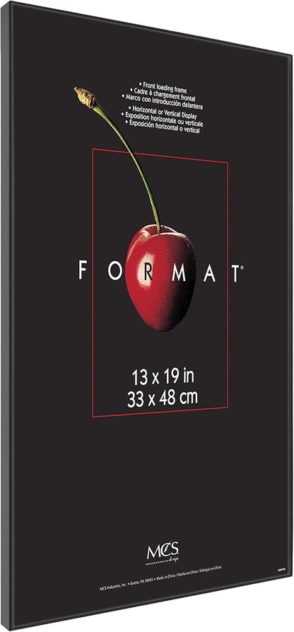 MCS Format 13x19 Poster Frame Black Woodgrain, Vertical & Horizontal Wall Hanging Large Picture Frame for Photos, Posters & Art Prints (6-Pack)