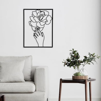 GOKURVG Wall Decor 3pcs Wall Art Modern Wall Sculpture Wall Decor for Living Room Wall Art Decor Abstract Wall Decor Decorative Wall Hanging Decor for Indoor Wall Decor Black