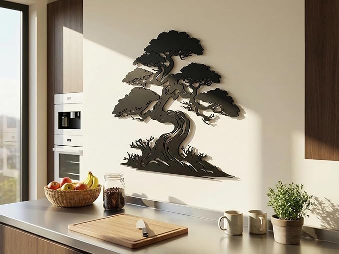 Vailla Tree of Life Wall Art Decor Set of 3 Wall Hanging Sculpture Modern Wall Home Decoration 3D Textured Sculptures for Living Room Bedroom Office Dinnig Room 3 Panels Family Tree Wall Hangings