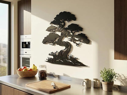 Vailla Tree of Life Wall Art Decor Set of 3 Wall Hanging Sculpture Modern Wall Home Decoration 3D Textured Sculptures for Living Room Bedroom Office Dinnig Room 3 Panels Family Tree Wall Hangings