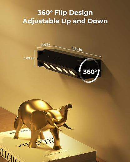 Spotlights Indoor with Daily Auto Timer, 5500mAh Rechargeable Plant Lights, Wireless Uplighting with Remote, 3CCT & Dimmable, Display Lights for Painting, Artwork, Plants, Accent Lighting