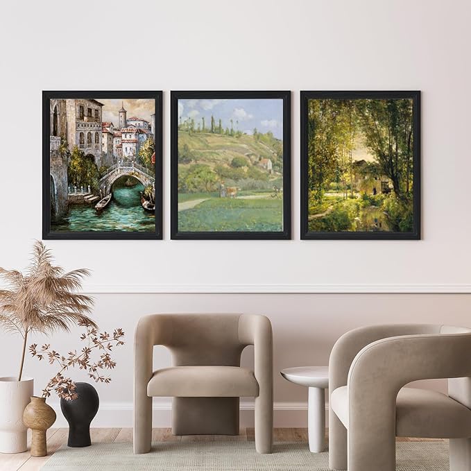 KTKDE 13x19 Picture Frame Set of 5, Wooden frames black, Vertical & Horizontal Wall Hanging for Wall Display,Studio Gallery Photo Frame for Photos, Posters & Art Prints