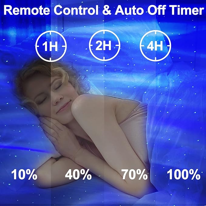 CIMELR Star Projector, Northern Galaxy Aurora Lights Projector with 33 Light Effects Bluetooth Speaker & White Noise, Remote Control Night Light for Bedroom, Room Decor, Gift for Kids Adults (Grey)