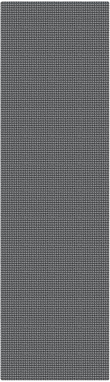 KOZYFLY Woven 2x7 Washable Kitchen Runner Rug, Non Slip Runners for Hallway, Cotton Entryway Runner, Braided Floor Carpet for Entry, Kitchen, Bedside, Hall, Grey/Dark Grey