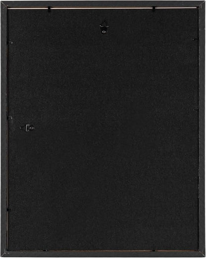 Kate and Laurel Gibson Modern Wall Picture Frame Set of 4; 11x14 matted to 8x10; Black and White; Four-Piece Frame Set for Use as Gallery Wall Frame Set in Living Room Wall Décor