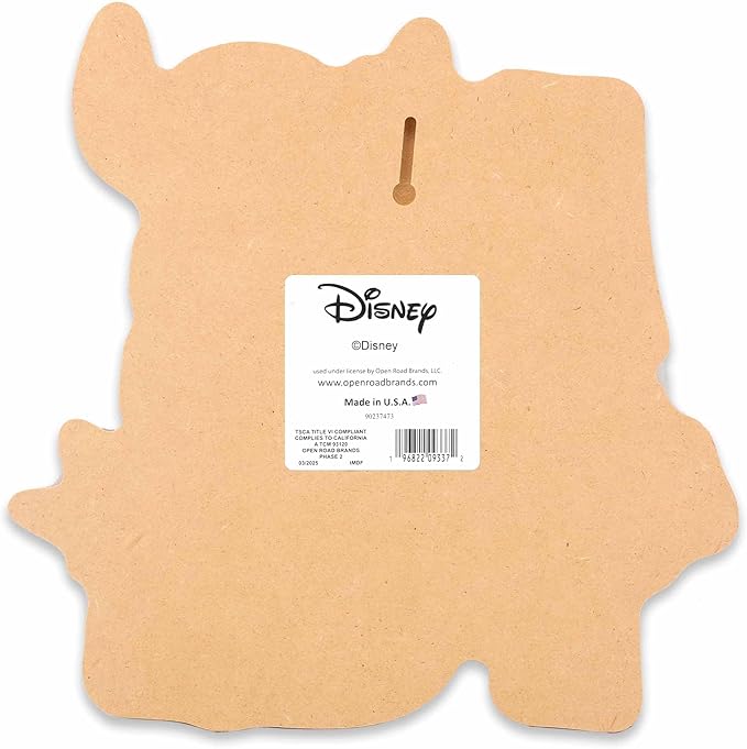 Open Road Brands Disney Lilo and Stitch Aloha Wood Wall Decor - Fun Tropical Stitch Sign for Kids’ Room or Beach House