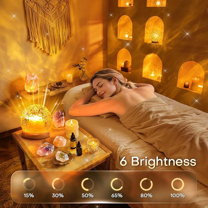 Mubarek Ambient Lighting, 216 Modes Mood Lighting, 3-in-1 Sunset Lamp & Ocean Lamp & Northern Lights Projector with Remote, Mothers Day Gift Ideas, Room Lights for Bedroom,13 Year Old Teen Girl Gifts