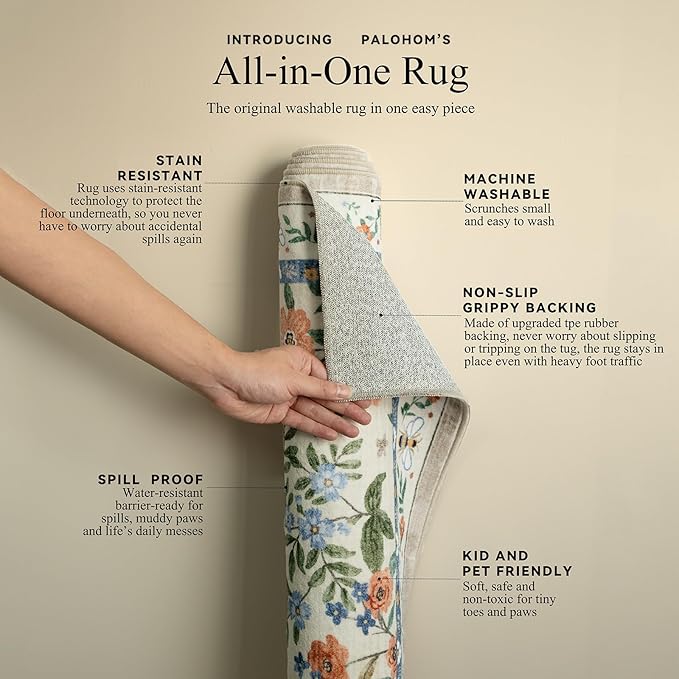 Machine Washable Area Rugs for Entryway: Door Mat Indoor Entrance 2x3 Small Throw Rug Non-Slip Low Pile Kitchen Rug for Front Door Indoor Entrance Entry Bedside Living Room