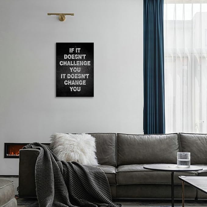 Jumong Motivational Wall Art Motivational Quotes Inspirational Sayings Wooden Frame Inspirational Office Wall Art Encouraging Canvas Posters for Living Room Office Decor