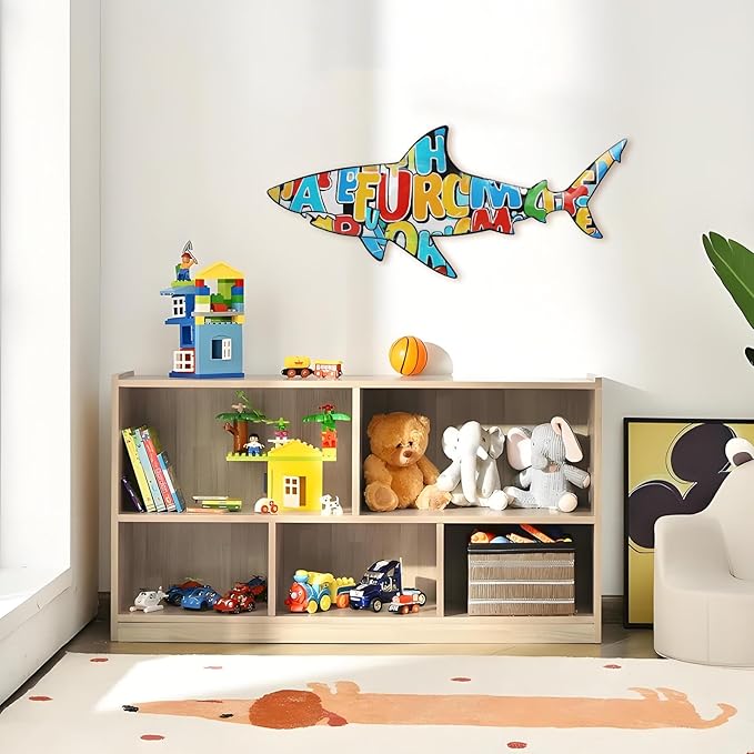 dreamskip 40" Shark Metal Beach Wall Decor Art, Ocean Themed Sea Fish Wall Sculpture, Coastal Outdoor Decor For Garden, Pool, Fence, Patio Indoor