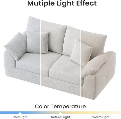 75.6" Modern Loveseat Sofa for Living Room, Cloud Boneless Couches with 4 Pillows, Mid Century Loveseat couches for Small Place, No Assembly Required, Beige