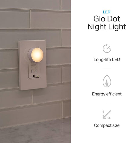 Lights by Night, LED Night Lights Plug Into Wall, 6-Pack, Dusk to Dawn Auto On/Off Sensor, Soft White, Plug In Nightlight Perfect for Adults, Kids, Bedroom, Bathroom, Hallway, Kitchen
