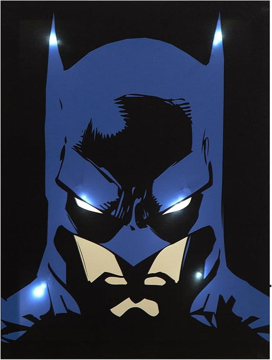 Batman LED Wall Art,11.5"x15.75" Children's Hanging Décor, Light-Up Artwork for Kids' Rooms